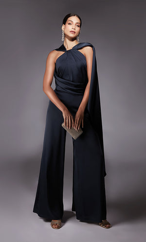 UNK-70069. Short, High Neck, Jumpsuit, Closed Back image 5