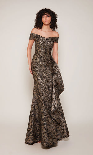 UNK-27667. Long, Off The Shoulder, Fit N Flare image 0