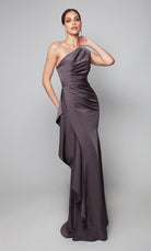 UNK-27624. Long, One Shoulder, Straight, Closed Back image 0