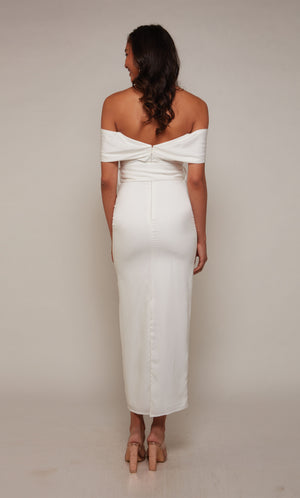 UNK-70041. Long, Off The Shoulder, Straight image 1
