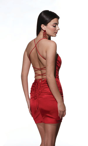 UNK-4857. Short, Scoop Neck, Straight, Strappy Back image 1