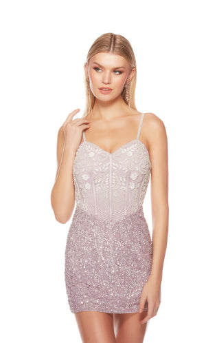 UNK-84008. Short, Sweetheart Neckline, Straight image 2