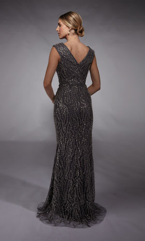 UNK-27725. Long, Plunging Neckline, Straight image 3