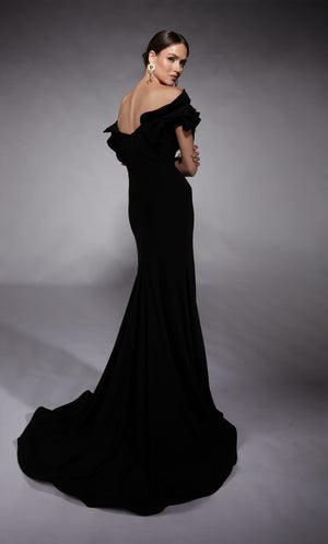 UNK-27714. Long, Off The Shoulder, Fit N Flare image 1