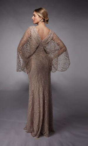 UNK-27724. Long, V-neck, Straight, Closed Back image 2