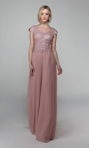 UNK-27488. Long Formal Playsuit, Illusion Neckline, Jumpsuit image 7