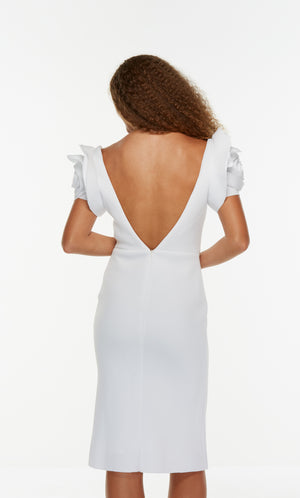 UNK-70024. Short, Plunging Neckline, Straight image 1