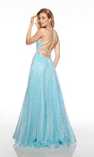 UNK-61398. Long, Plunging Neckline, A-line image 1