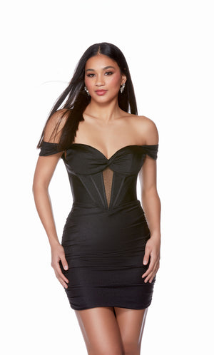 UNK-4685. Short, Off The Shoulder, Straight image 2