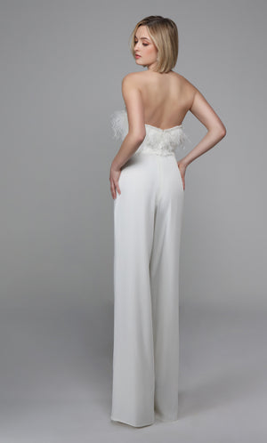 UNK-1706. Long Jumpsuit, Strapless, Jumpsuit image 3