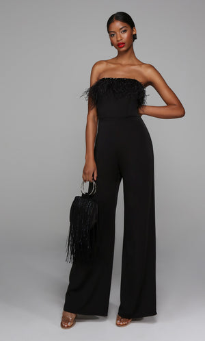 UNK-1706. Long Jumpsuit, Strapless, Jumpsuit image 4