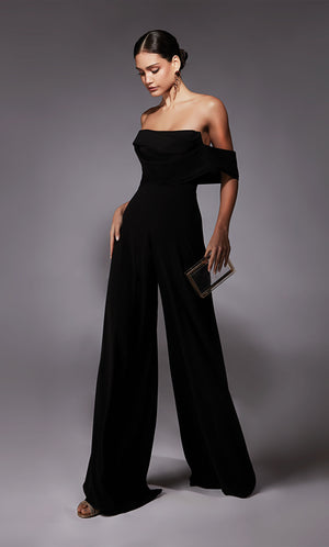 UNK-70068. Short, Off The Shoulder, Jumpsuit image 2