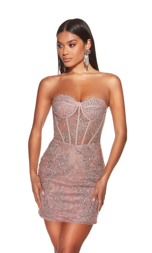 UNK-4865. Short, Sweetheart Neckline, Straight image 2