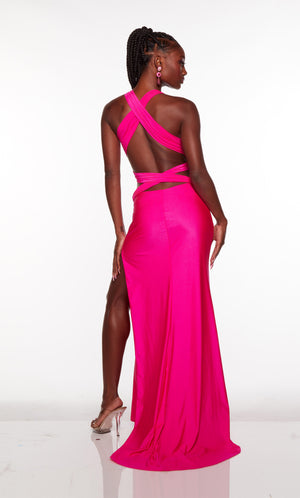 UNK-61446. Long, Plunging Neckline, Straight image 1