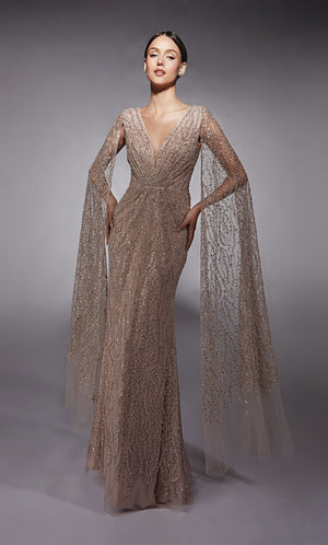 UNK-27725. Long, Plunging Neckline, Straight image 6