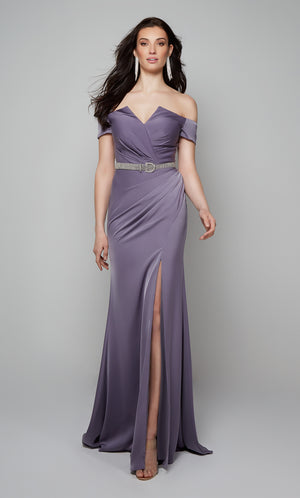 UNK-27558. Long, Off The Shoulder, Fit N Flare image 5