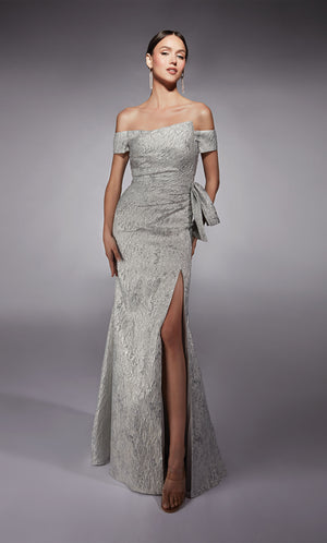 UNK-27717. Long, Off The Shoulder, Fit N Flare image 0