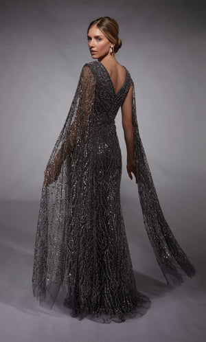 UNK-27725. Long, Plunging Neckline, Straight image 1