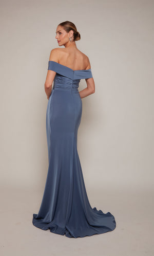UNK-27698. Long, Off The Shoulder, Straight image 2