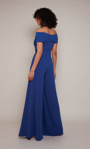 UNK-70013. Long, Off The Shoulder, Jumpsuit image 7