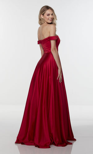 UNK-1718. Long Off The Shoulder Dresses, Off The Shoulder, A-line image 1