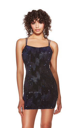 UNK-4935. Short, Scoop Neck, Straight, Strappy Back image 0