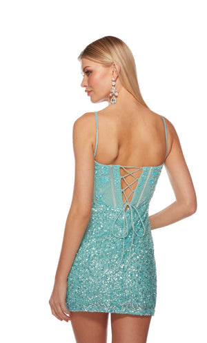 UNK-84008. Short, Sweetheart Neckline, Straight image 4