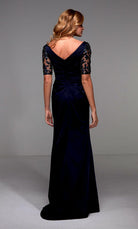 UNK-27498. Long Evening Dresses, V-neck, Straight image 1