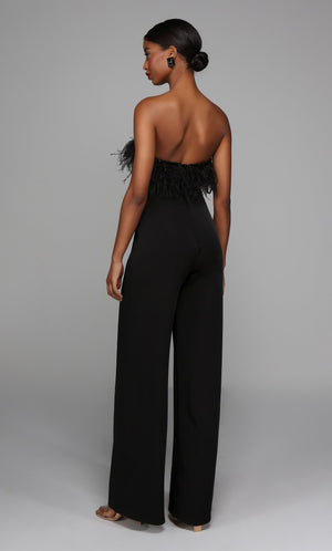 UNK-1706. Long Jumpsuit, Strapless, Jumpsuit image 1