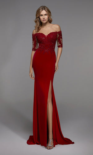 UNK-27518. Long Sexy Dresses, Off The Shoulder, Straight image 0