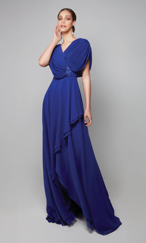 UNK-27592. Long, V-neck, A-line, V Shaped Back image 0