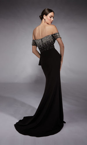 UNK-27715. Long, Off The Shoulder, Fit N Flare image 2