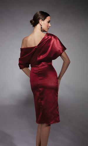 UNK-70060. Short, One Shoulder, Straight, Closed Back image 4