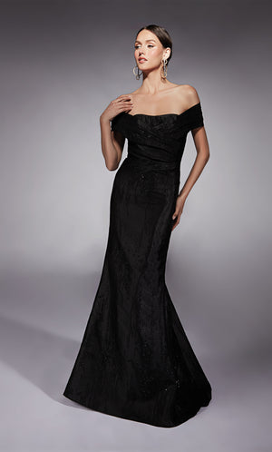 UNK-27733. Long, Off The Shoulder, Fit N Flare image 0