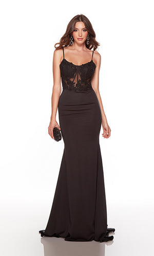 UNK-61456. Long, Sweetheart Neckline, Fit N Flare image 0