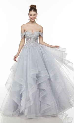 UNK-61095. Long Elegant Dresses, Off The Shoulder, Ballgown image 2