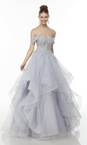 UNK-61095. Long Elegant Dresses, Off The Shoulder, Ballgown image 0