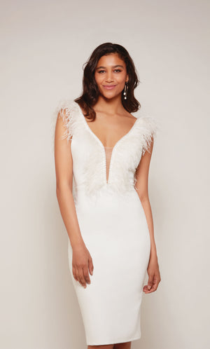 UNK-70033. Short, Plunging Neckline, Straight image 0