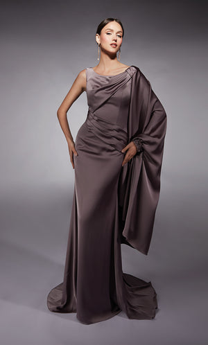 UNK-27722. Long, Scoop Neck, Straight, Closed Back image 4