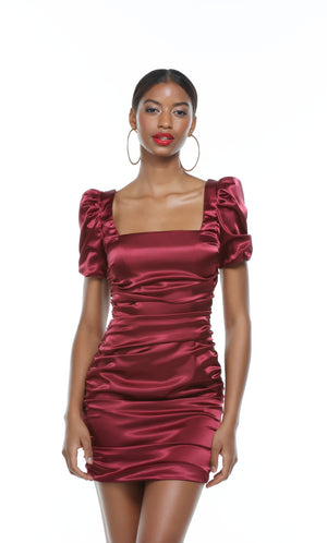 UNK-4567. Short, Square Neckline, Straight, Closed Back image 2