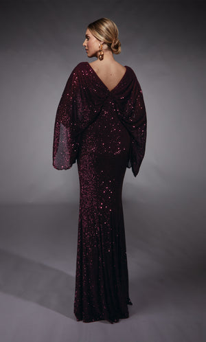 UNK-27703. Long, V-neck, Straight, V Shaped Back image 1