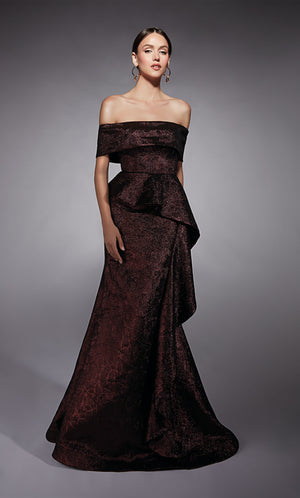 UNK-27707. Long, Off The Shoulder, Fit N Flare image 0