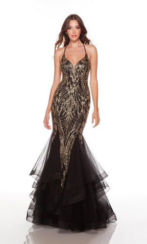 UNK-61415. Long, Plunging Neckline, Mermaid image 0