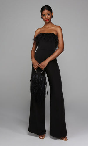 UNK-1706. Long Jumpsuit, Strapless, Jumpsuit image 0