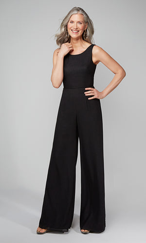 UNK-27633. Long, Scoop Neck, Jumpsuit, Closed Back image 5