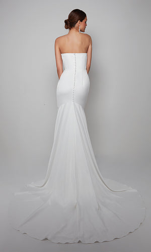 UNK-7057. Long, Sweetheart Neckline, Straight image 5