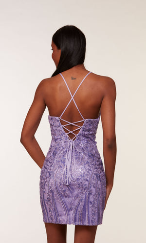 UNK-4615. Short, Scoop Neck, Straight, Strappy Back image 6