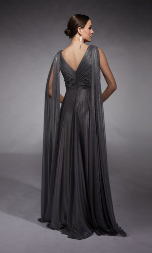 UNK-27720. Long, Plunging Neckline, A-line image 3