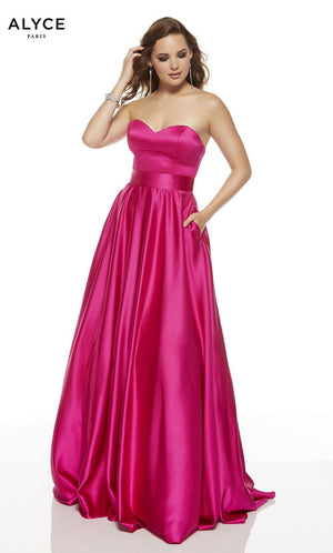 UNK-1427. Long, Strapless, A-line image 0