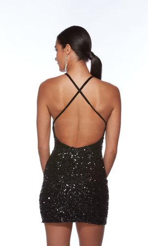 UNK-84001. Short, V Neckline, Straight, Strappy Back image 4